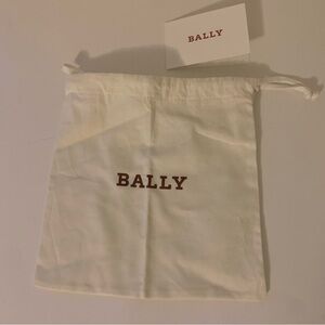 EMPTY Bally Small White Drawstring Dust Bag